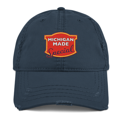 'Michigan Made' Distressed Dad Hat | Potato Chip Parody