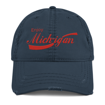 'Enjoy Michigan' Distressed Dad Hat | Sodapop Parody