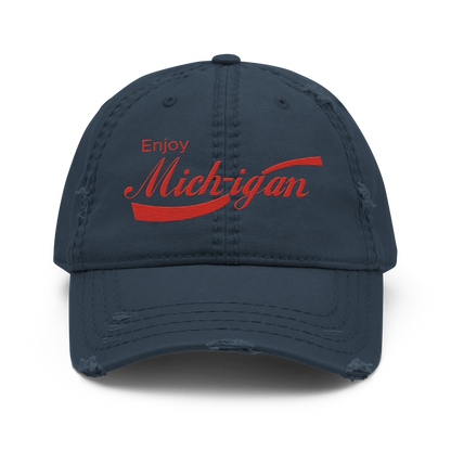 'Enjoy Michigan' Distressed Dad Hat | Sodapop Parody