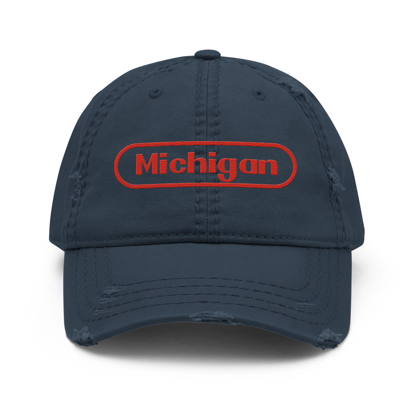 'Michigan' Distressed Dad Hat | Video Game Parody