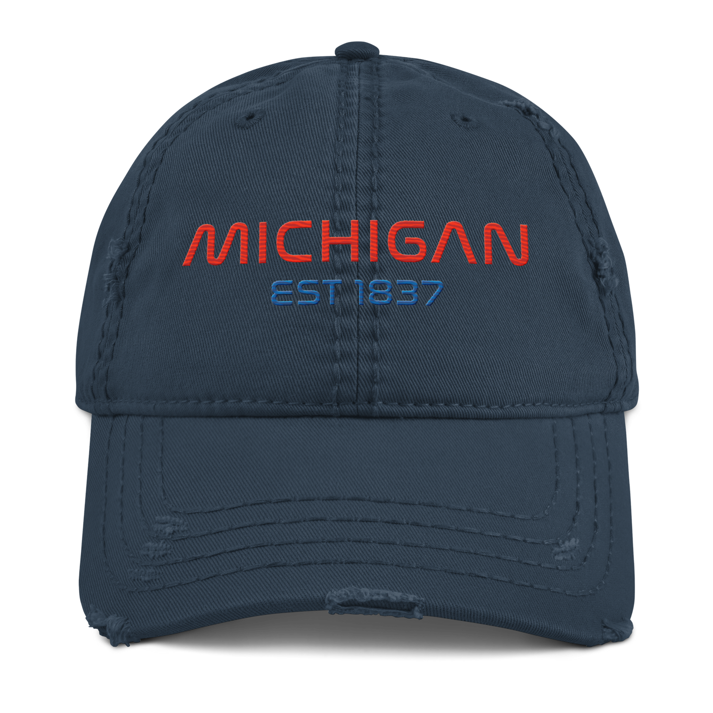 'Michigan 1837' Distressed Dad Hat | Space Agency Parody