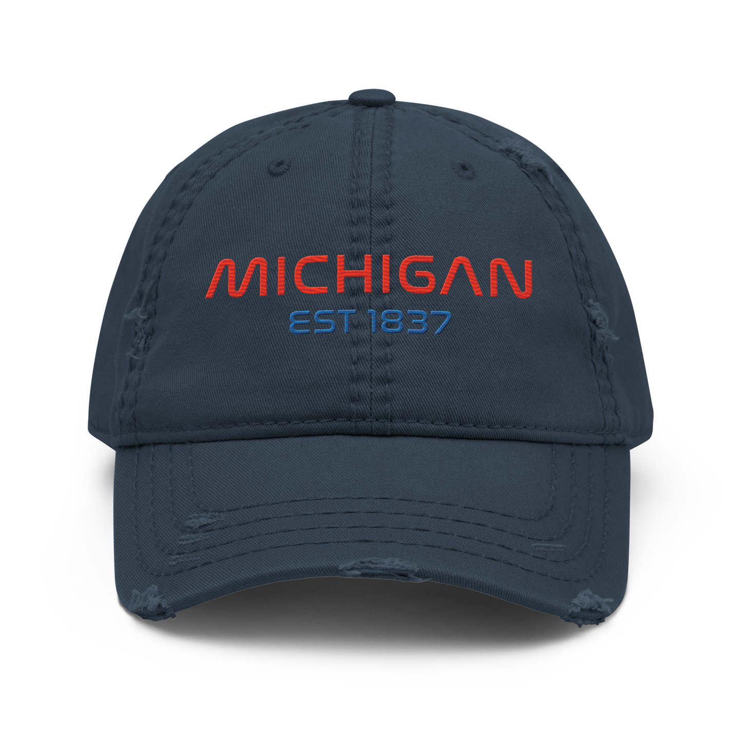 'Michigan 1837' Distressed Dad Hat | Space Agency Parody