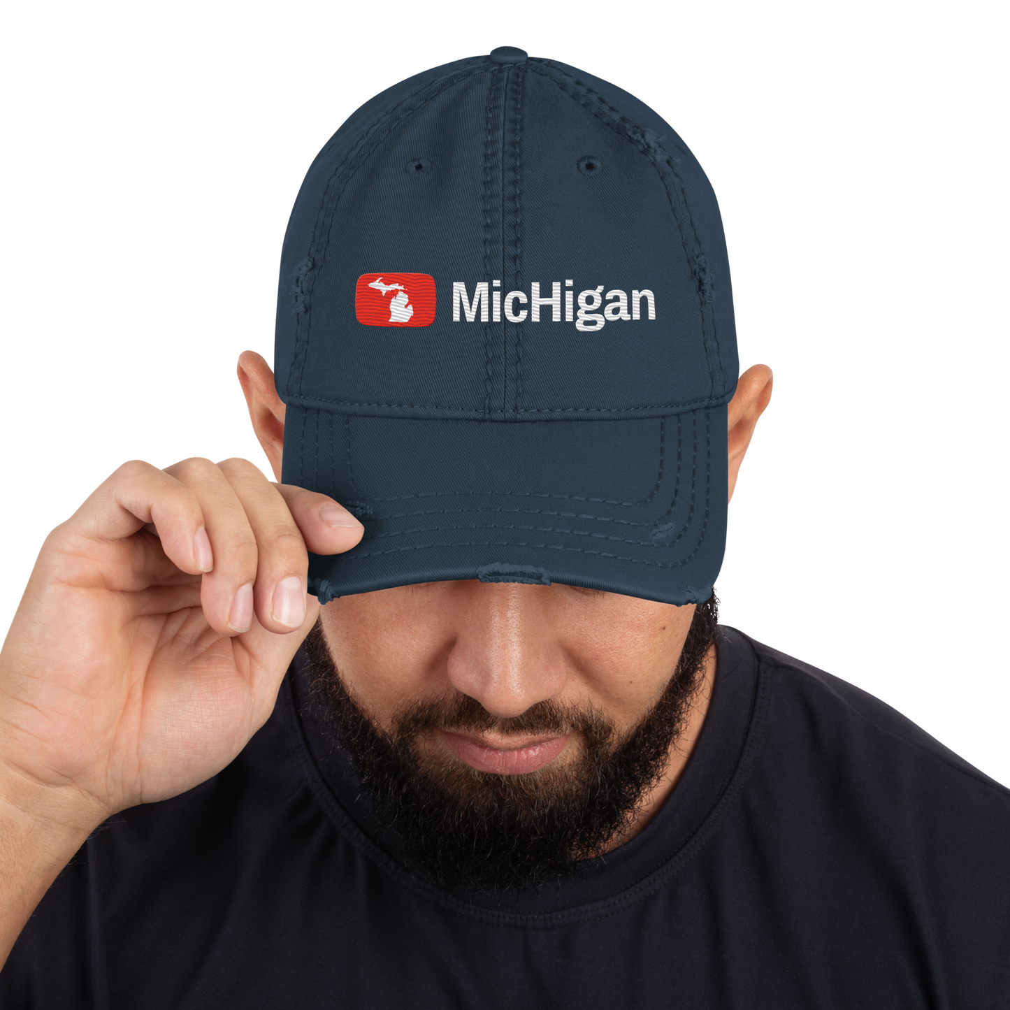 'Michigan' Distressed Dad Hat | Video Sharing Parody