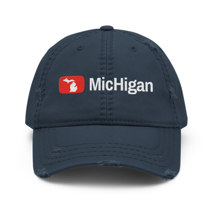 'Michigan' Distressed Dad Hat | Video Sharing Parody