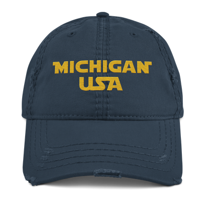 'Michigan USA' Distressed Dad Hat | Epic Sci-Fi Parody