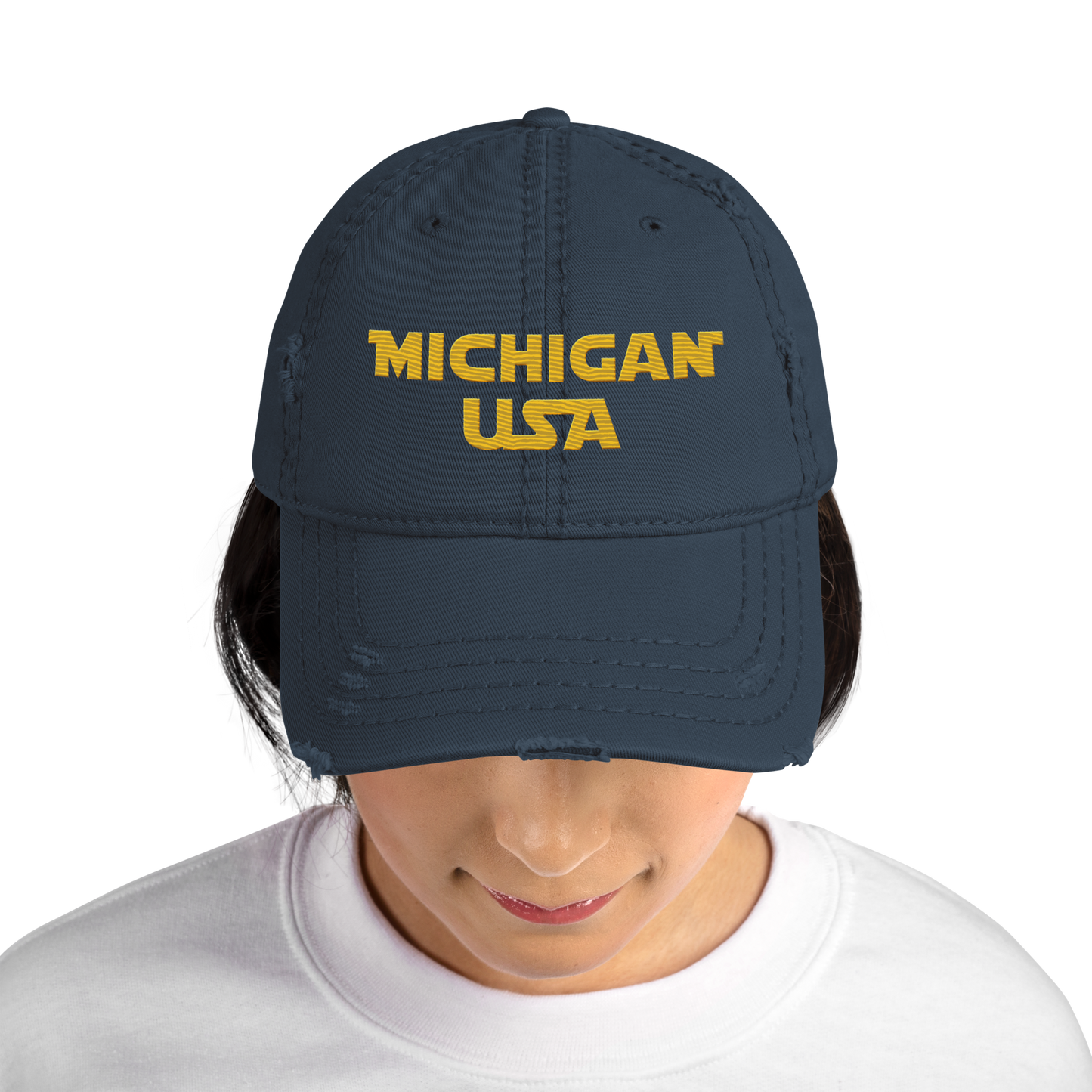 'Michigan USA' Distressed Dad Hat | Epic Sci-Fi Parody