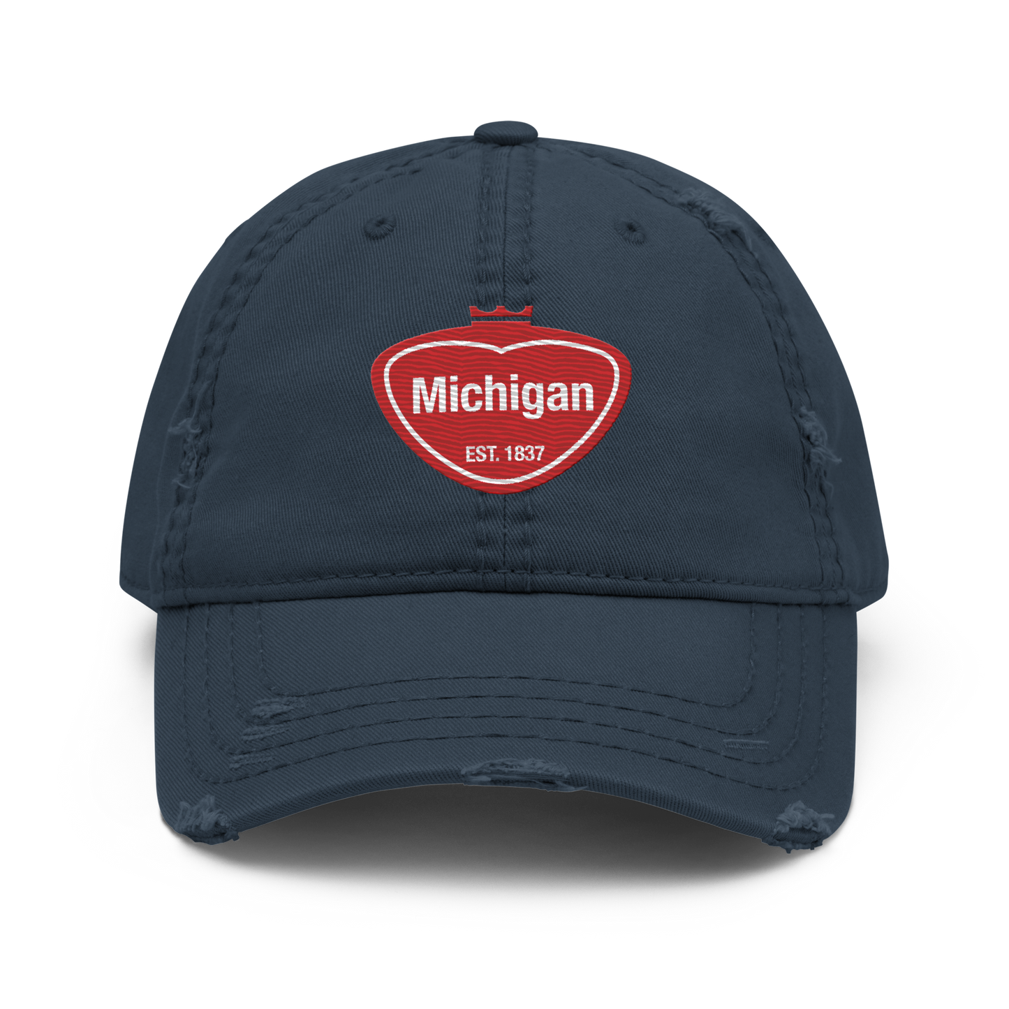 'Michigan EST. 1837' Distressed Dad Hat | Local Sodapop Parody