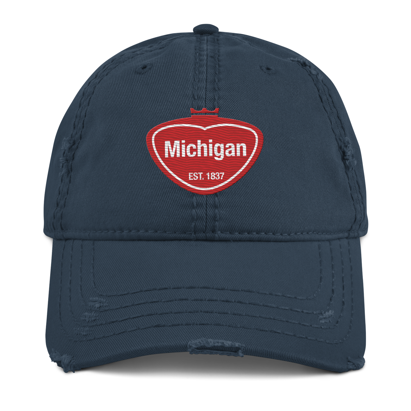 'Michigan EST. 1837' Distressed Dad Hat | Local Sodapop Parody