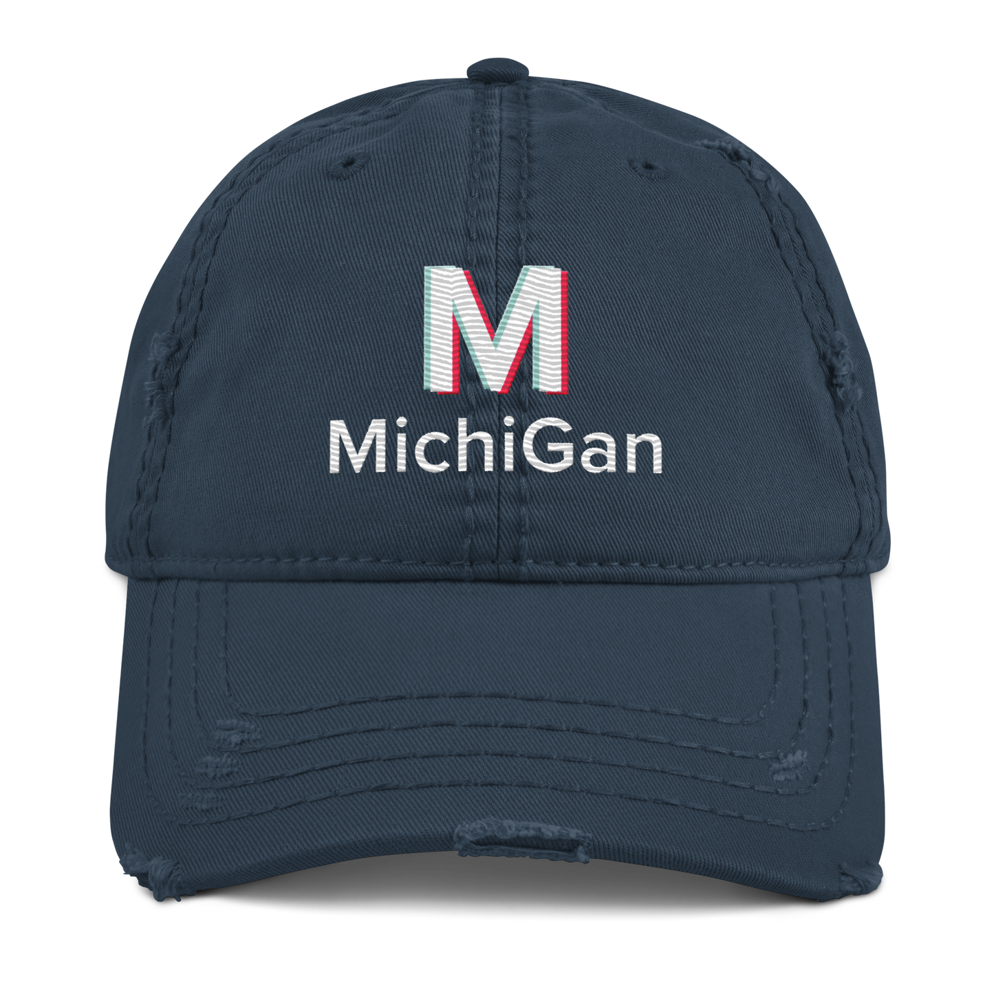 'Michigan' Distressed Dad Hat | Social Media Parody