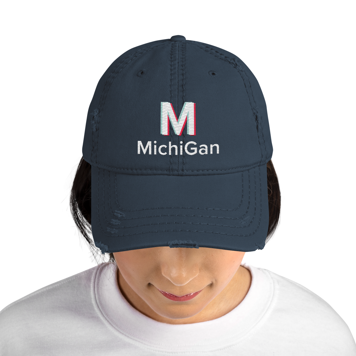 'Michigan' Distressed Dad Hat | Social Media Parody