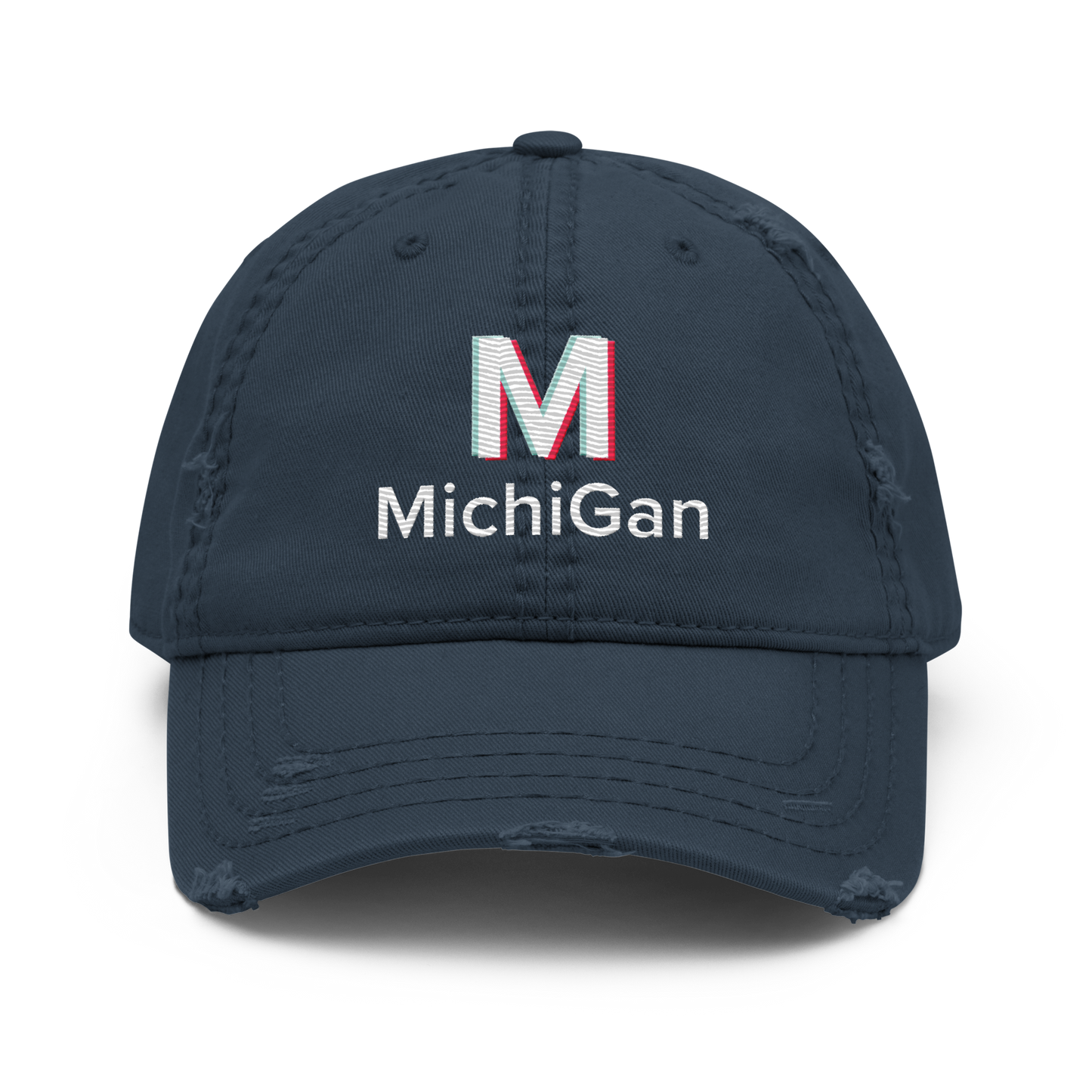 'Michigan' Distressed Dad Hat | Social Media Parody