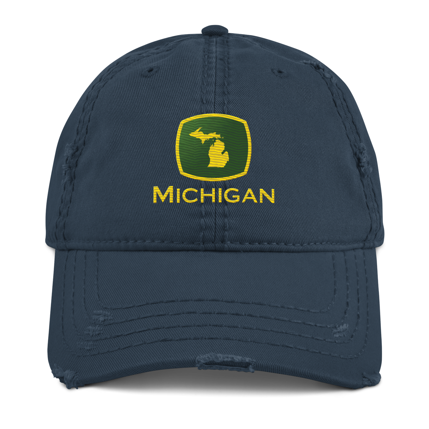 'Michigan' Distressed Dad Hat | Tractor Parody