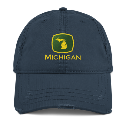 'Michigan' Distressed Dad Hat | Tractor Parody