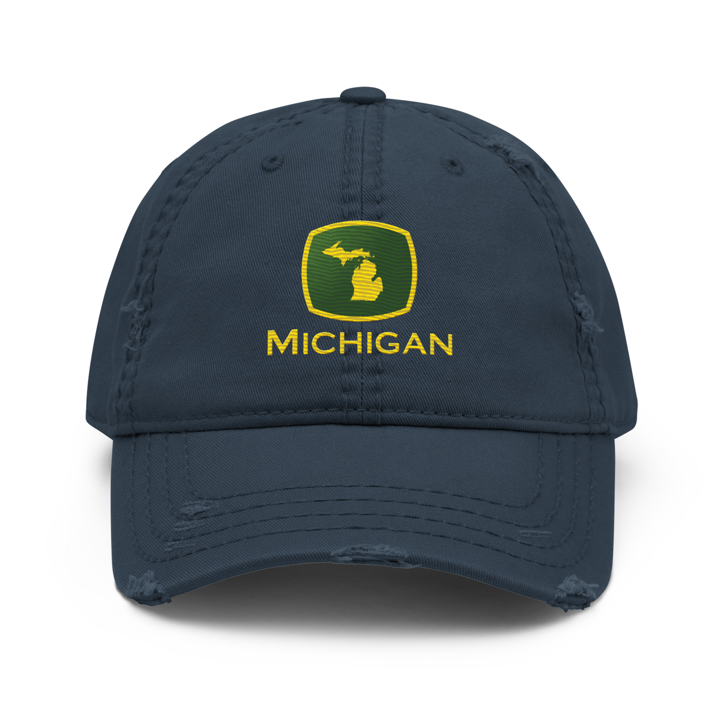 'Michigan' Distressed Dad Hat | Tractor Parody