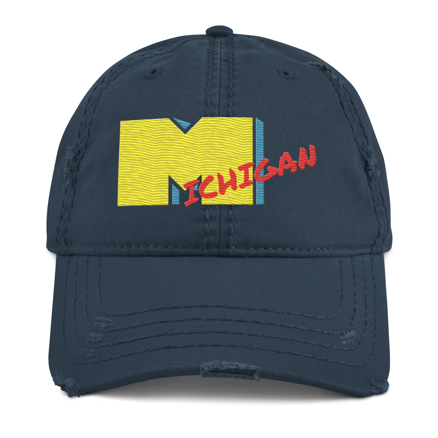 'Michigan' Distressed Dad Hat | Music Television Parody