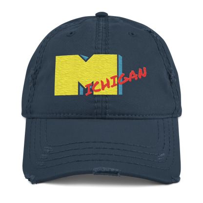 'Michigan' Distressed Dad Hat | Music Television Parody