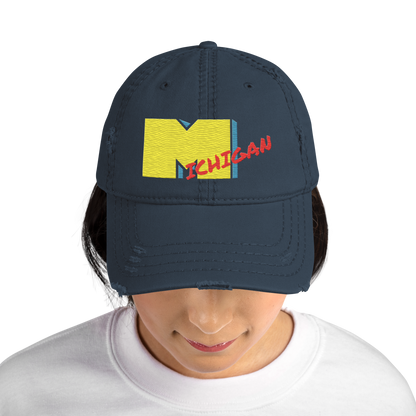 'Michigan' Distressed Dad Hat | Music Television Parody