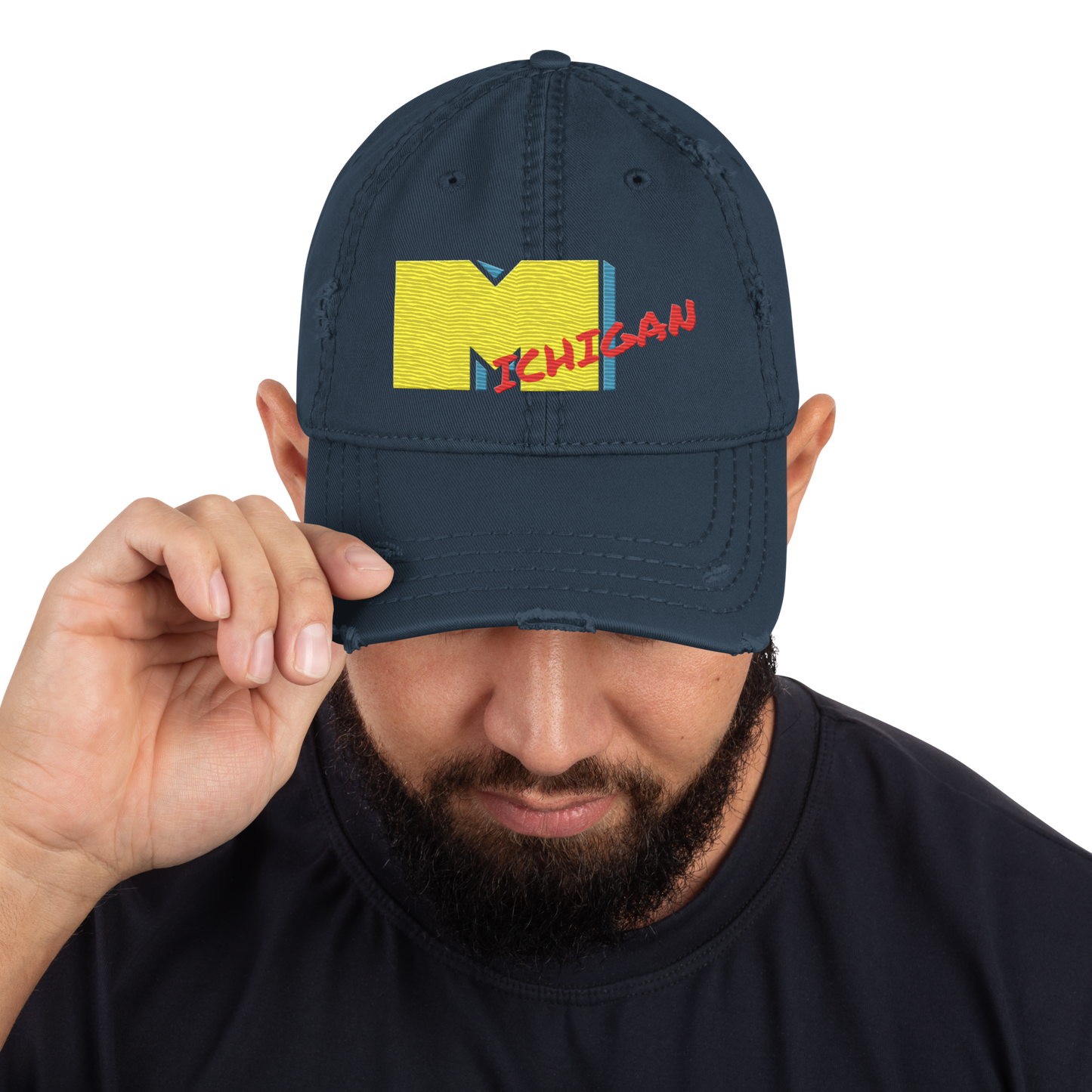 'Michigan' Distressed Dad Hat | Music Television Parody