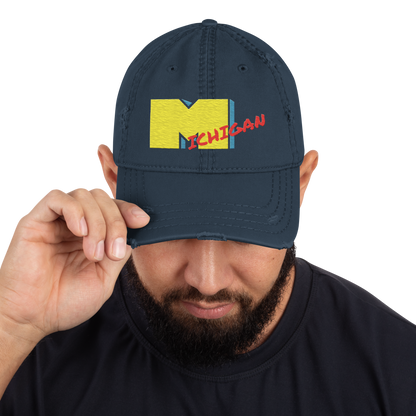 'Michigan' Distressed Dad Hat | Music Television Parody