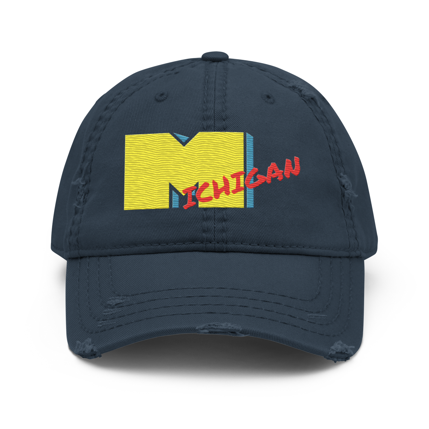 'Michigan' Distressed Dad Hat | Music Television Parody