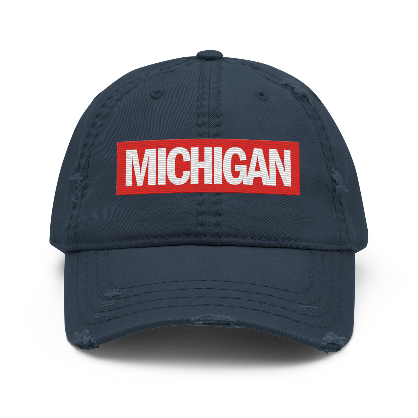 'Michigan' Distressed Dad Hat | Superhero Factory Parody