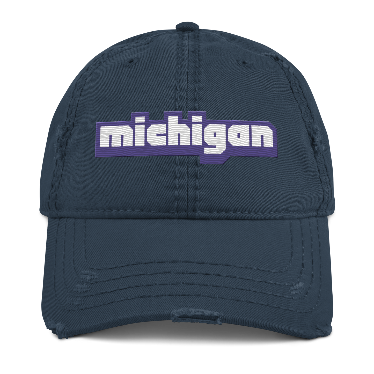 'Michigan' Distressed Dad Hat | Livestreaming Parody