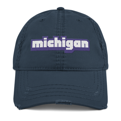 'Michigan' Distressed Dad Hat | Livestreaming Parody