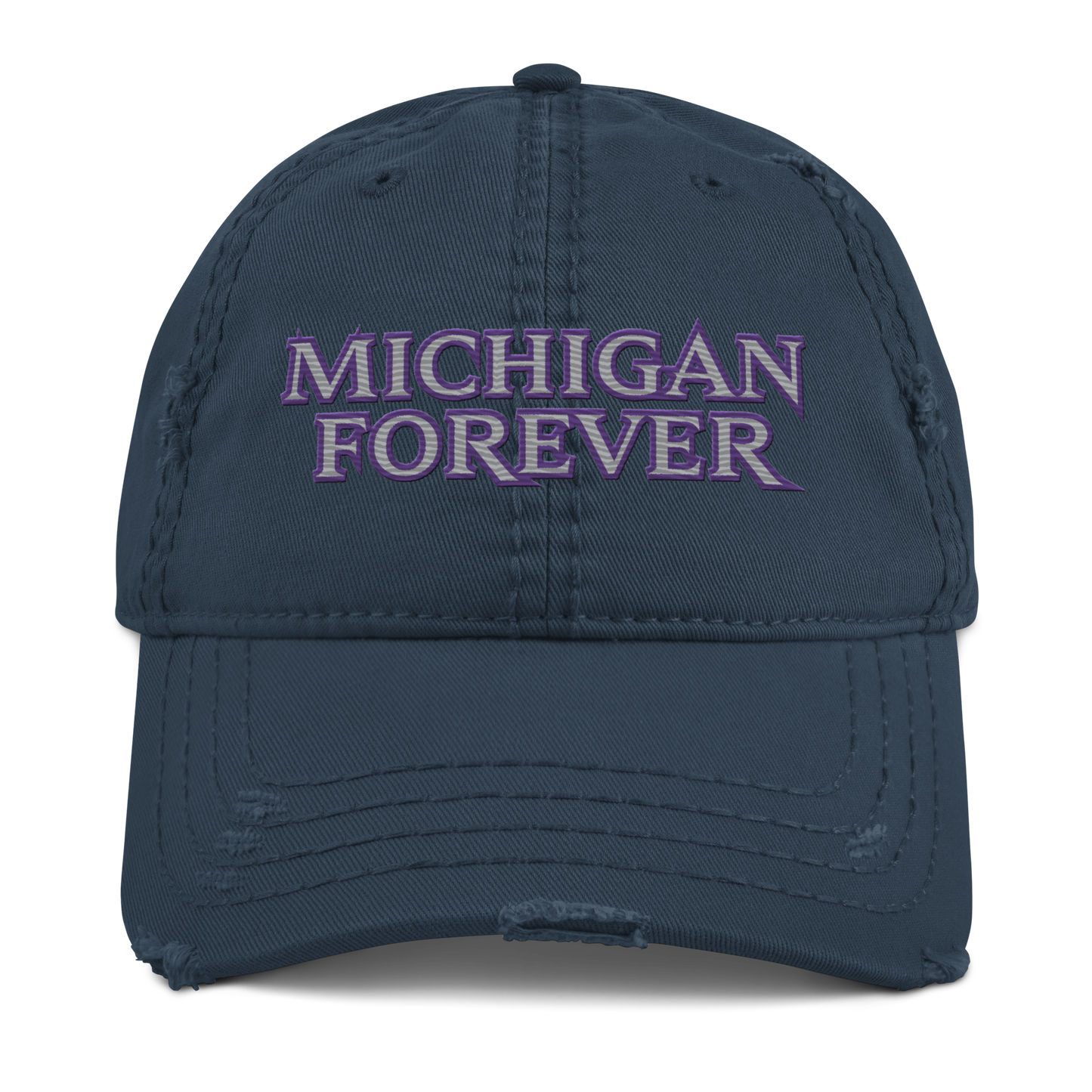 'Michigan Forever' Distressed Dad Hat | African Cat Parody