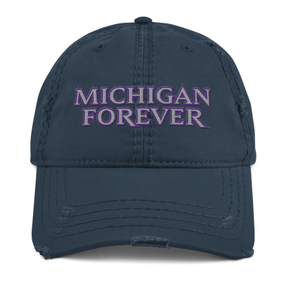 'Michigan Forever' Distressed Dad Hat | African Cat Parody