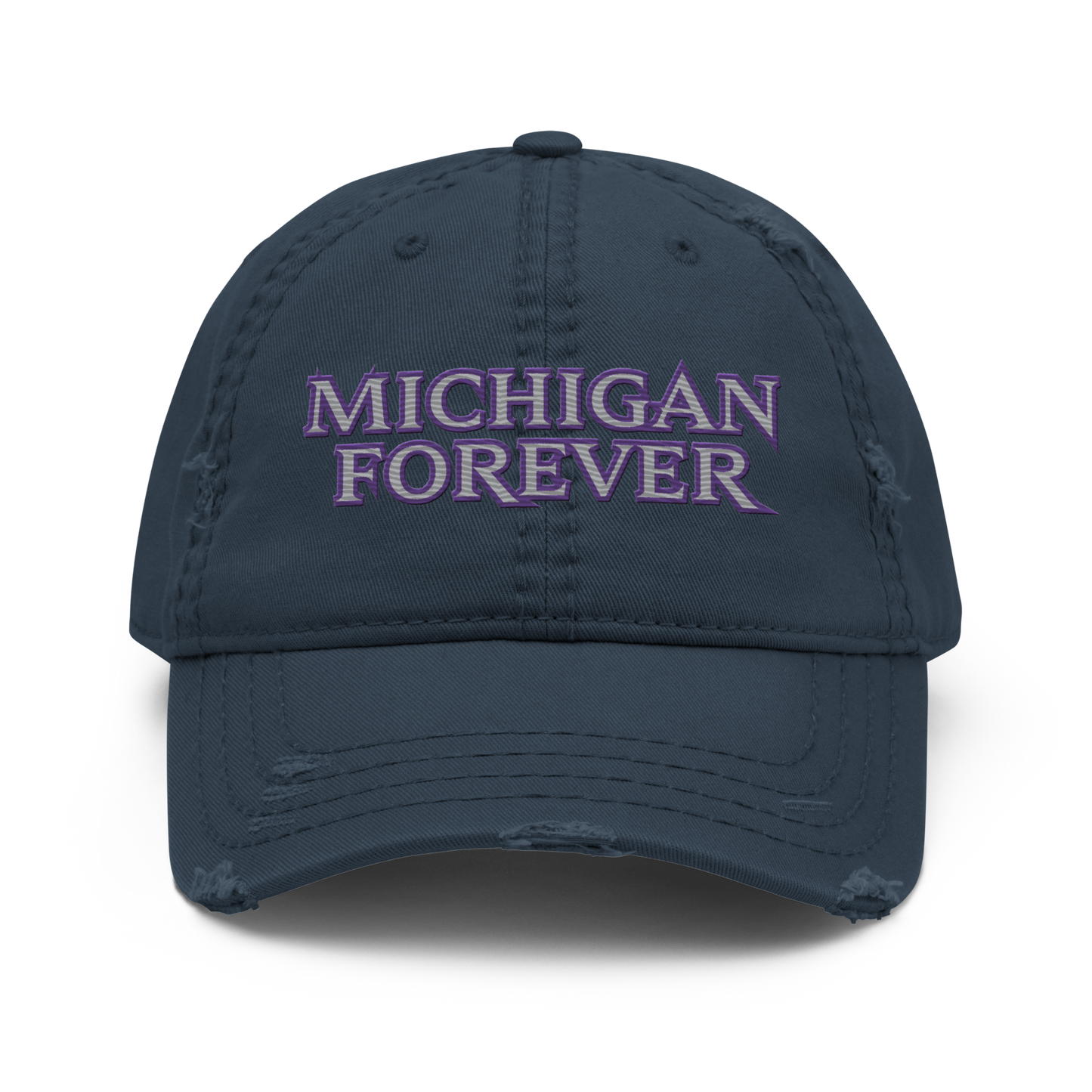 'Michigan Forever' Distressed Dad Hat | African Cat Parody