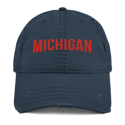 'Michigan' Distressed Dad Hat | Streaming Parody