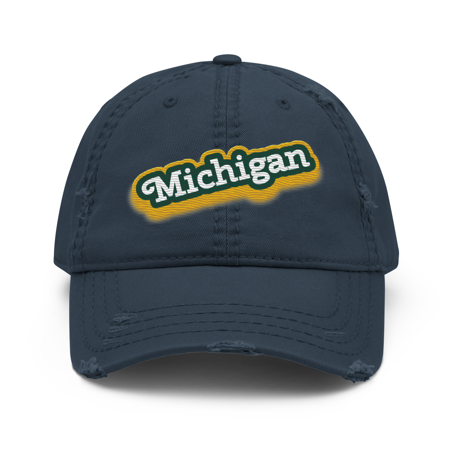 'Michigan' Distressed Dad Hat | Ginger Pop Parody