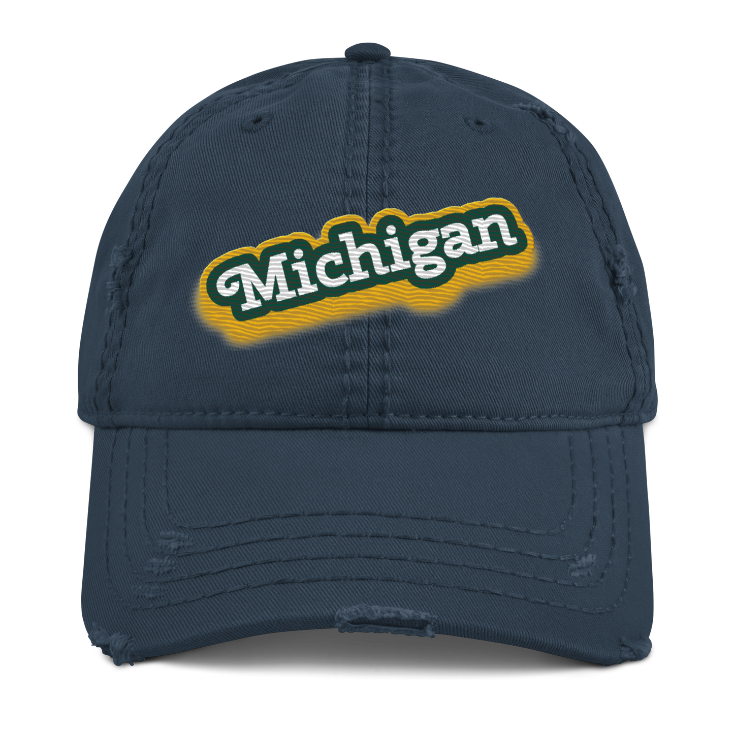 'Michigan' Distressed Dad Hat | Ginger Pop Parody