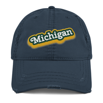 'Michigan' Distressed Dad Hat | Ginger Pop Parody