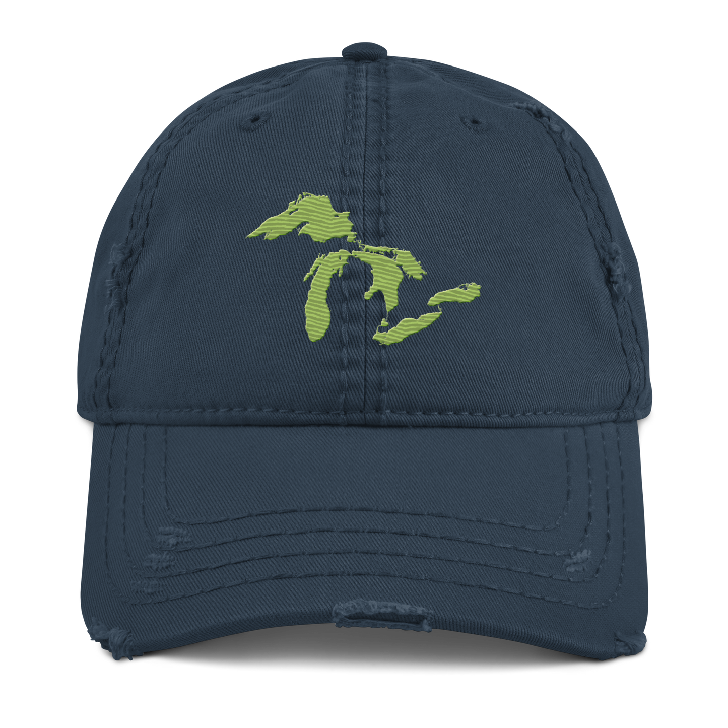 Great Lakes Distressed Dad Hat | Gooseberry Green