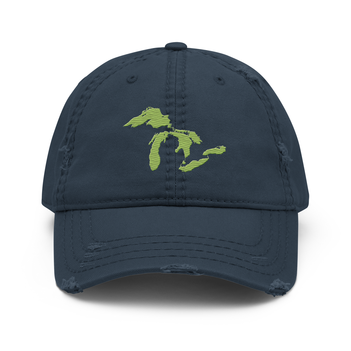 Great Lakes Distressed Dad Hat | Gooseberry Green