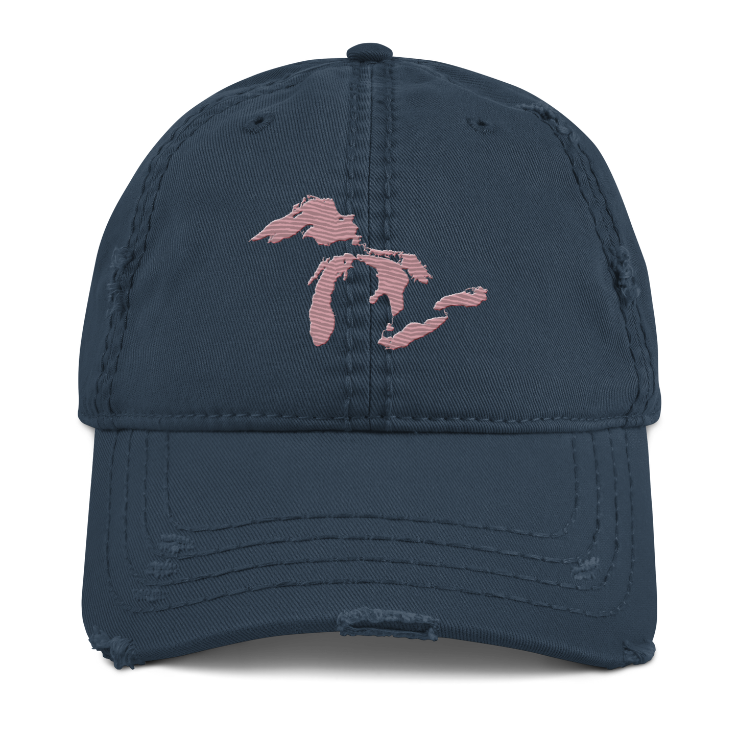 Great Lakes Distressed Dad Hat | Cherry Blossom Pink