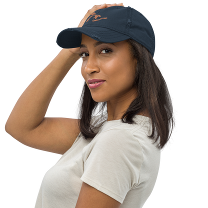 Great Lakes Distressed Dad Hat (Copper Color)