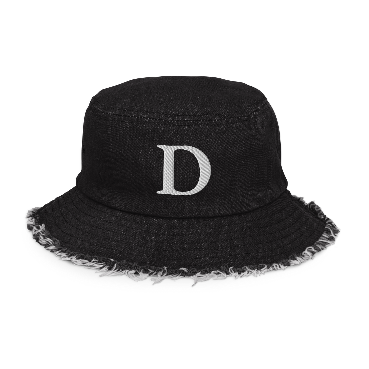 Detroit 'Old French D' Distressed Denim Hat