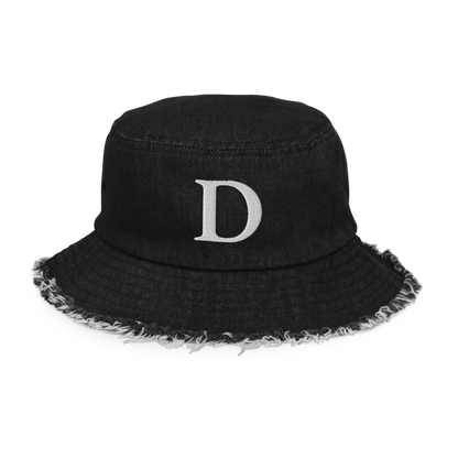 Detroit 'Old French D' Distressed Denim Hat