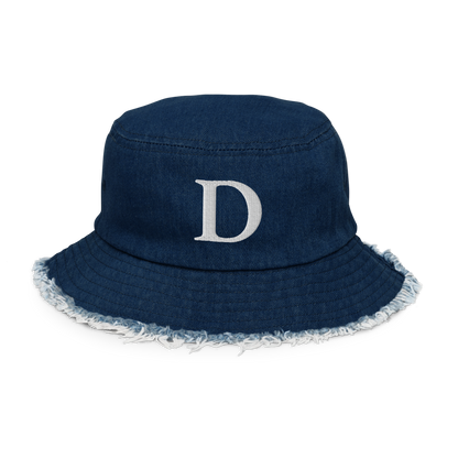 Detroit 'Old French D' Distressed Denim Hat