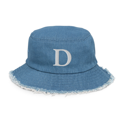 Detroit 'Old French D' Distressed Denim Hat