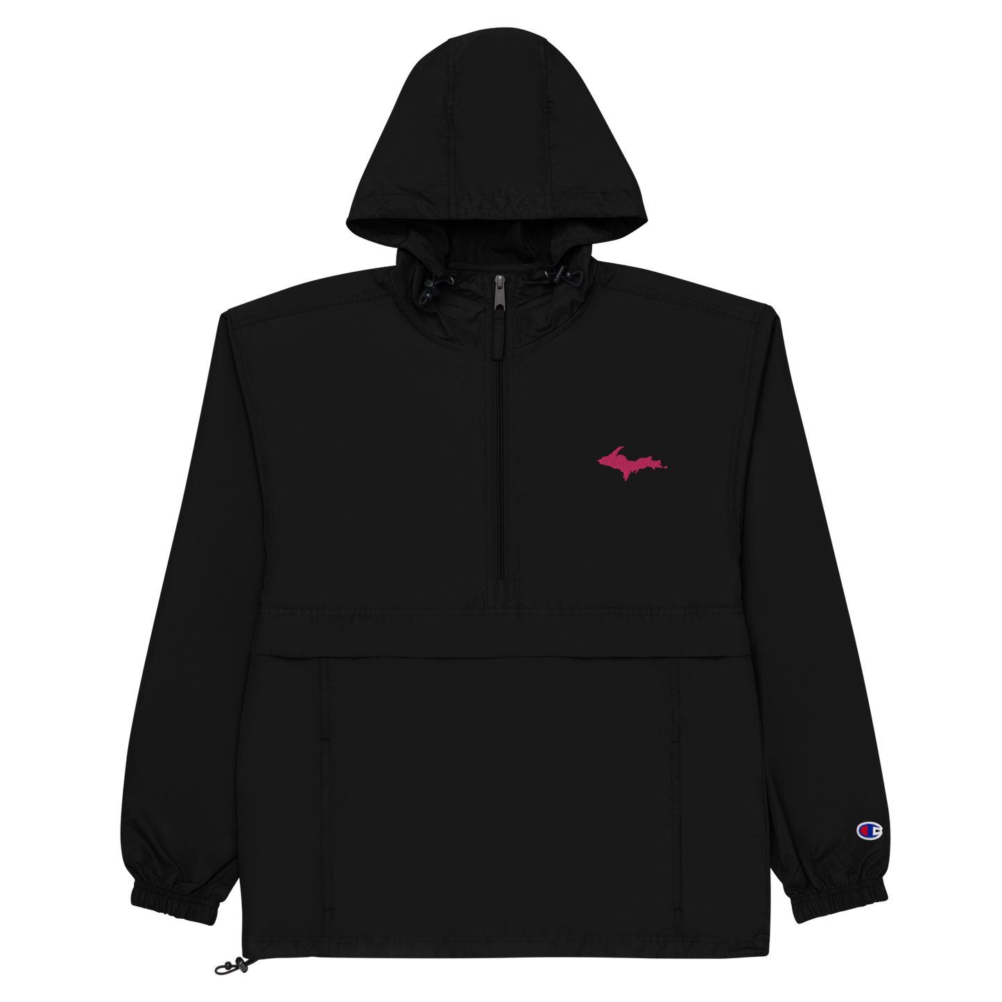 Upper Peninsula Packable Wind & Rain Jacket (w/ Pink UP Outline)