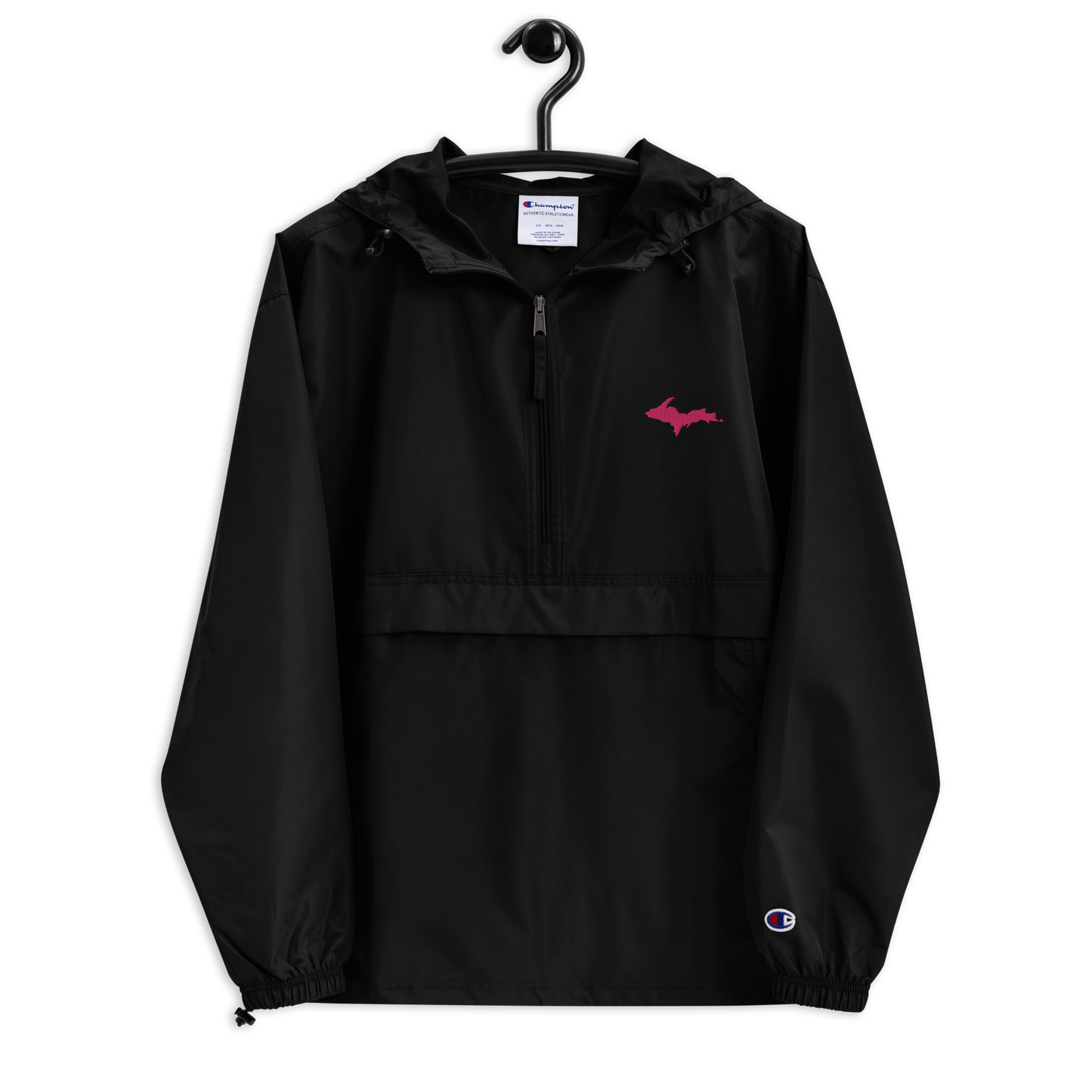 Upper Peninsula Packable Wind & Rain Jacket (w/ Pink UP Outline)