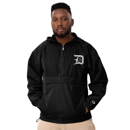 Detroit 'Old English D' Packable Wind & Rain Jacket