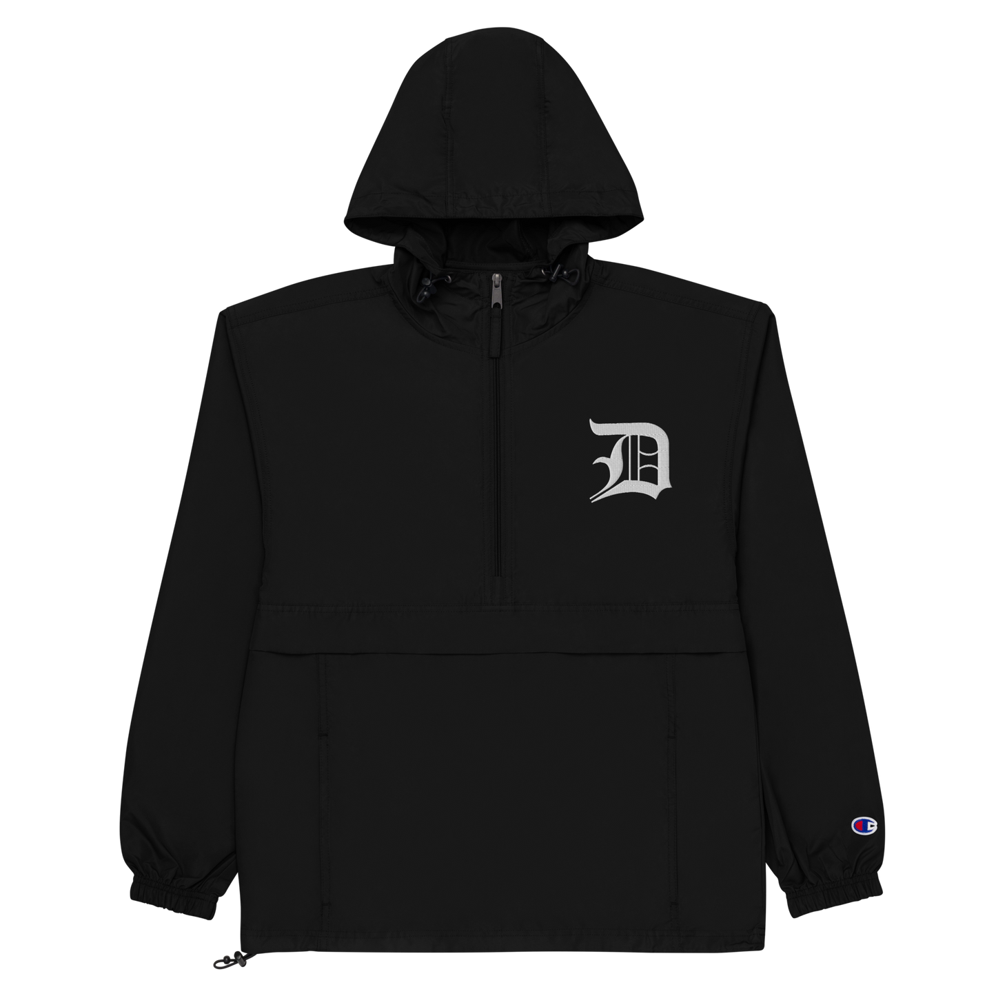 Detroit 'Old English D' Packable Wind & Rain Jacket