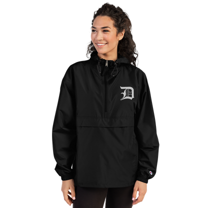 Detroit 'Old English D' Packable Wind & Rain Jacket