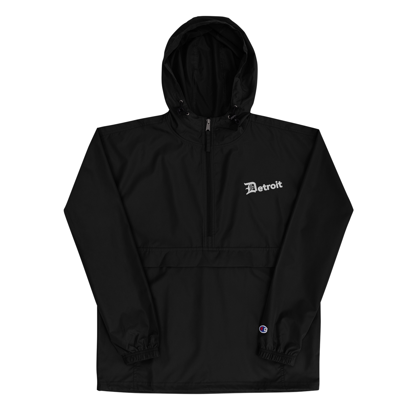 'Detroit' Packable Wind & Rain Jacket (w/ Old English 'D')