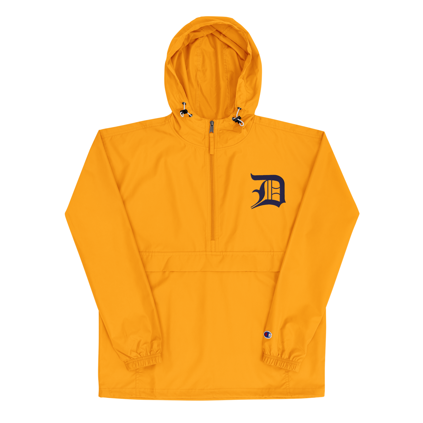 Detroit 'Old English D' Packable Wind & Rain Jacket