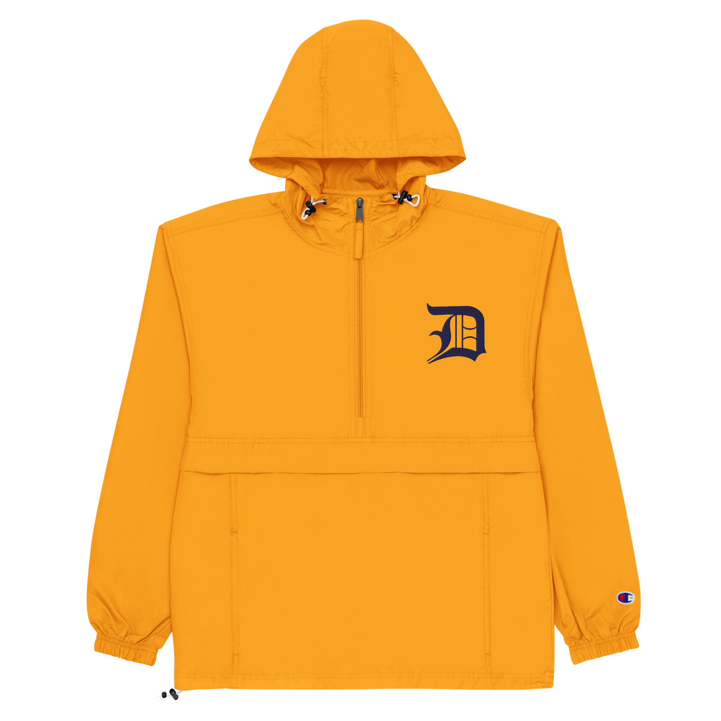 Detroit 'Old English D' Packable Wind & Rain Jacket